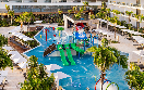 hilton cancun pool splashpark aerial